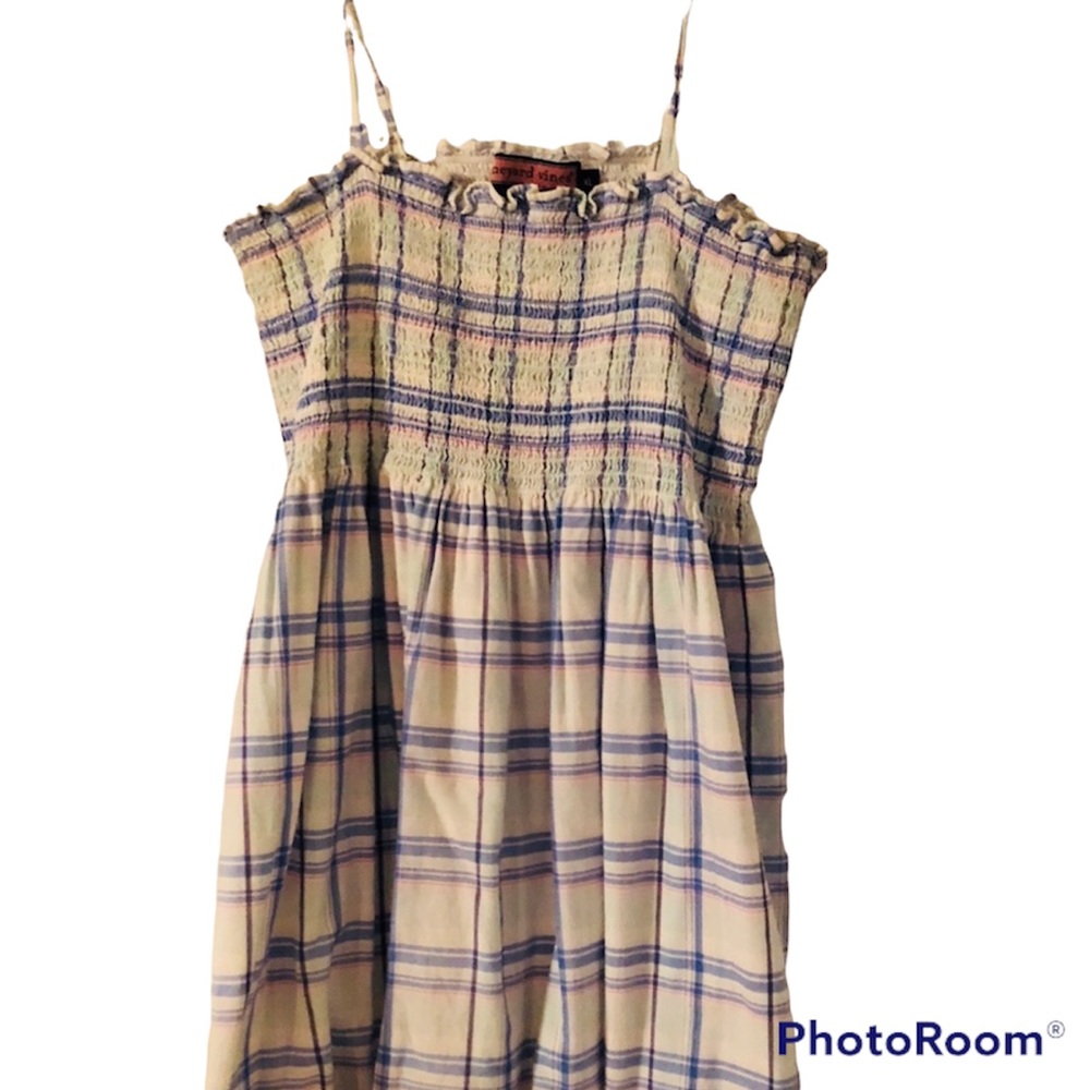 Vineyard Vines Cotton Plaid Dress